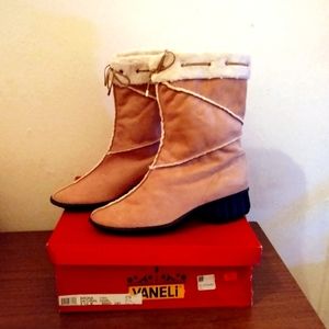 Vaneli Vintage Suede Mid- calf Boots